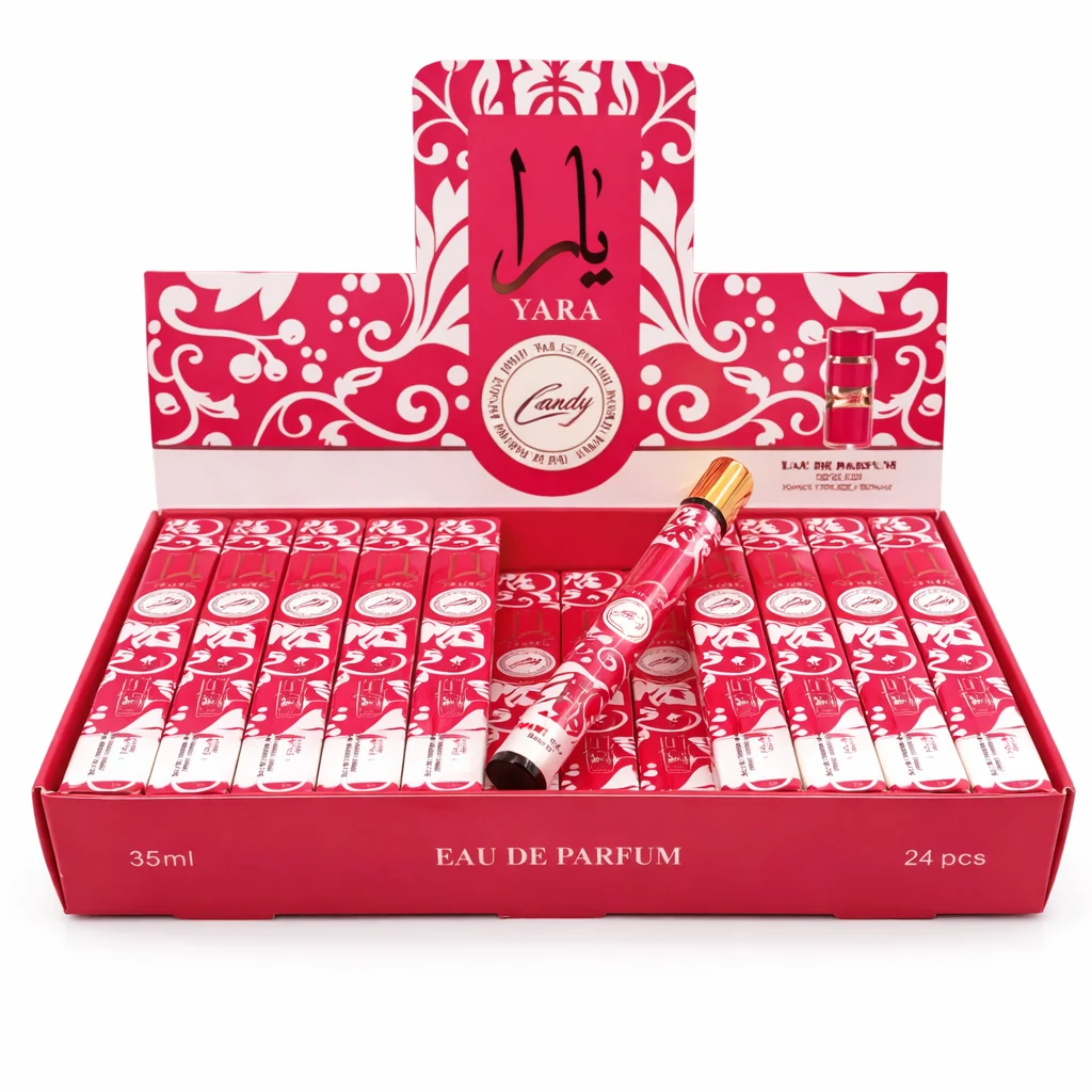Yara Candy Eau de Parfum Travel Size – Lattafa 35ml (Display Box 24pcs)