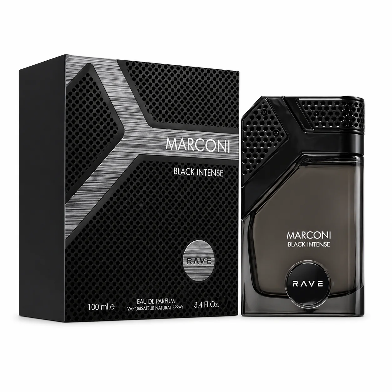 Marconi Black Intense by Lattafa Rave – Men's Eau De Parfum 100ml
