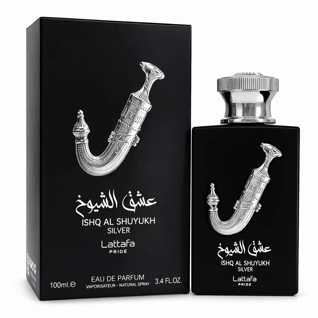 Ishq Al Shuyukh Silver Eau de Parfum by Lattafa Pride – Unisex 100ml
