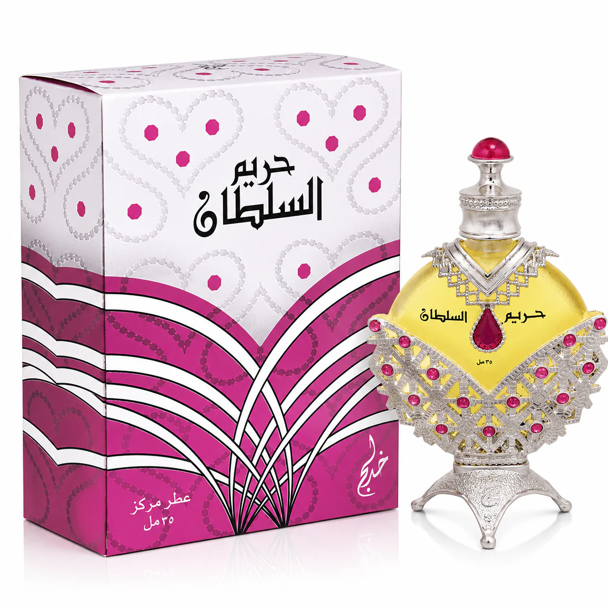 Hareem Al Sultan Silver Pink Diamond by Khadlaj Concentrated Perfume Oil 35ml – Women Perfume