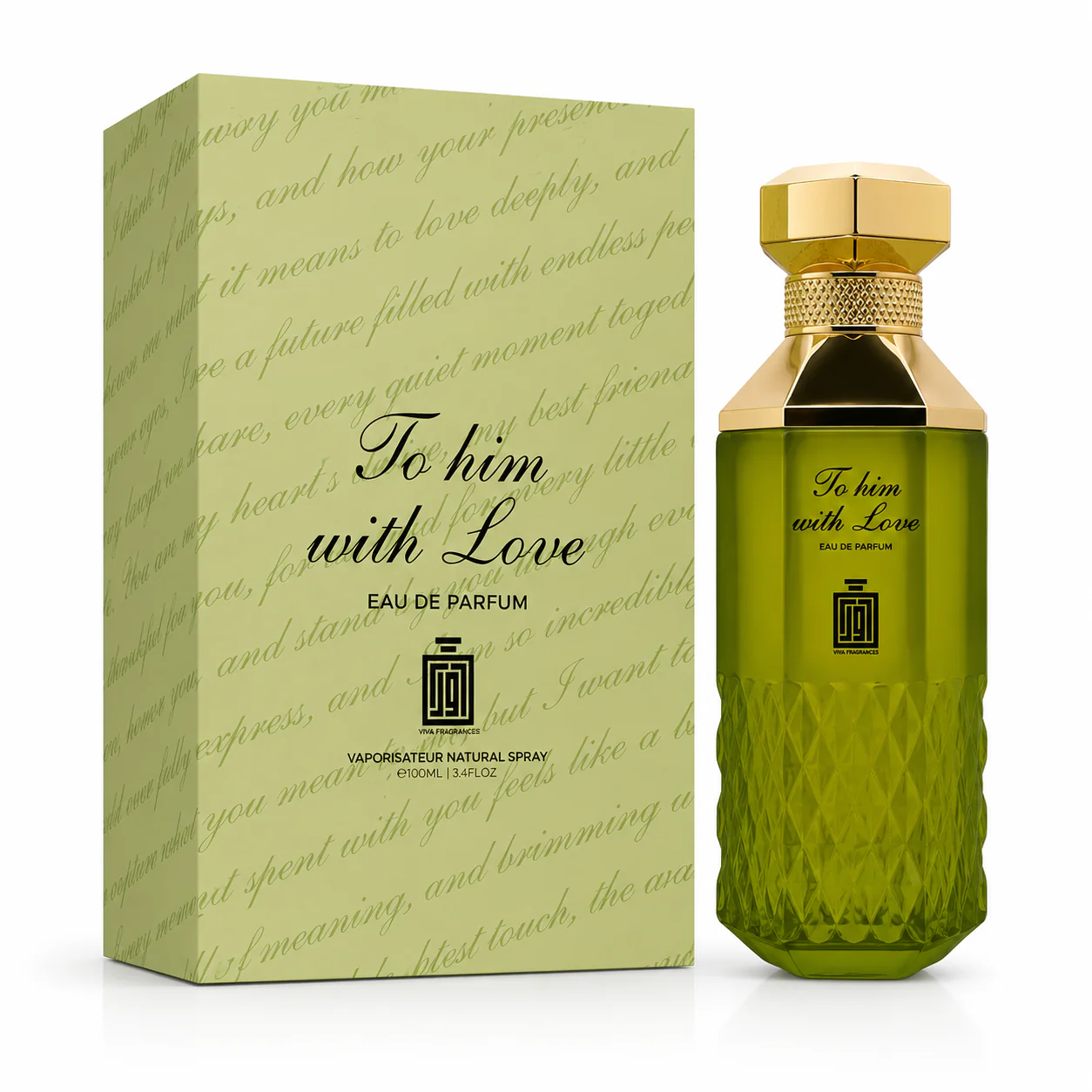 To Him With Love by Aura for Men – Eau de Parfum EDP Spray 100ML